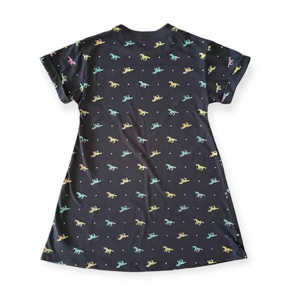 Gap VGUC Navy Unicorn PJ Dress. Size 8. - Picture 3 of 3